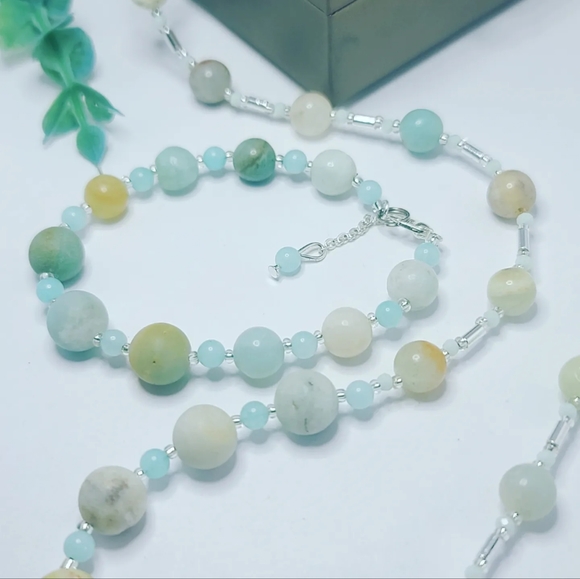Amazonite necklace - Picture 3 of 6